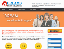 Tablet Screenshot of dreamsmediasolutions.com